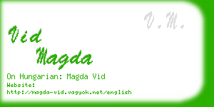 vid magda business card